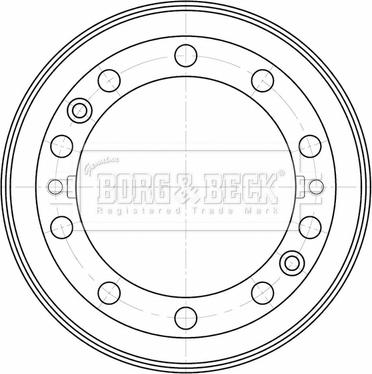 Borg & Beck BBR32575 - Bremžu trumulis www.autospares.lv