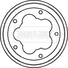 Borg & Beck BBR7016 - Bremžu trumulis www.autospares.lv