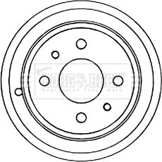 Borg & Beck BBR7086 - Bremžu trumulis www.autospares.lv