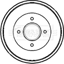 Borg & Beck BBR7081 - Bremžu trumulis www.autospares.lv