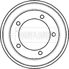 Borg & Beck BBR7083 - Bremžu trumulis www.autospares.lv