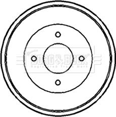 Borg & Beck BBR7082 - Bremžu trumulis www.autospares.lv