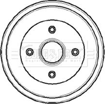 Borg & Beck BBR7033 - Тормозной барабан www.autospares.lv