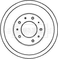 Borg & Beck BBR7032 - Bremžu trumulis autospares.lv