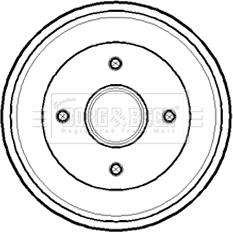 Borg & Beck BBR7141 - Bremžu trumulis www.autospares.lv