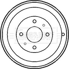 Borg & Beck BBR7148 - Bremžu trumulis www.autospares.lv