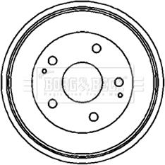 Borg & Beck BBR7147 - Bremžu trumulis www.autospares.lv