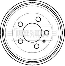 Borg & Beck BBR7114 - Bremžu trumulis www.autospares.lv