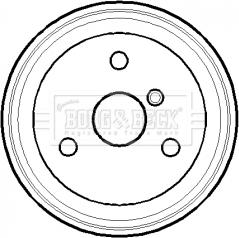 Borg & Beck BBR7118 - Bremžu trumulis www.autospares.lv