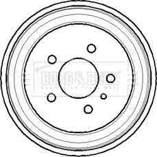 Borg & Beck BBR7113 - Bremžu trumulis www.autospares.lv