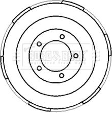 Borg & Beck BBR7185 - Bremžu trumulis www.autospares.lv