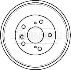 Borg & Beck BBR7181 - Bremžu trumulis www.autospares.lv