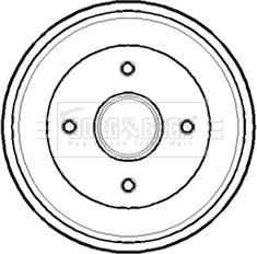 Borg & Beck BBR7138 - Bremžu trumulis www.autospares.lv