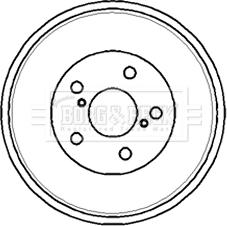 Borg & Beck BBR7179 - Bremžu trumulis www.autospares.lv