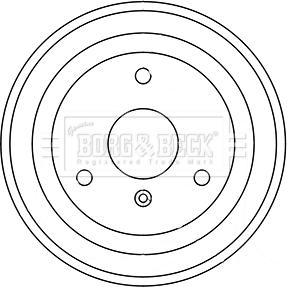 Borg & Beck BBR7248 - Bremžu trumulis www.autospares.lv