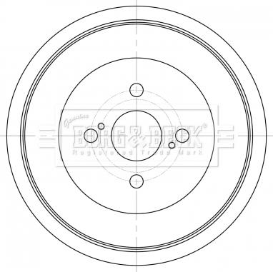 Borg & Beck BBR7262 - Bremžu trumulis www.autospares.lv