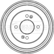 Borg & Beck BBR7207 - Bremžu trumulis www.autospares.lv