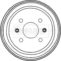 Borg & Beck BBR7228 - Тормозной барабан www.autospares.lv