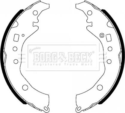 Borg & Beck BBS6493 - Bremžu loku komplekts www.autospares.lv