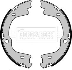 Borg & Beck BBS6459 - Brake Shoe Set, parking brake www.autospares.lv