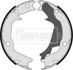 Borg & Beck BBS6456 - Brake Shoe Set, parking brake www.autospares.lv