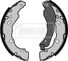 Borg & Beck BBS6463 - Bremžu loku komplekts www.autospares.lv