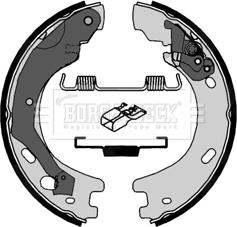 Borg & Beck BBS6412 - Bremžu loku kompl., Stāvbremze www.autospares.lv