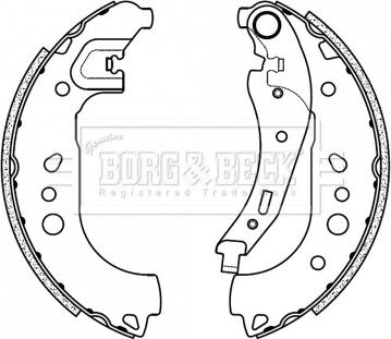 Borg & Beck BBS6508 - Bremžu loku komplekts www.autospares.lv