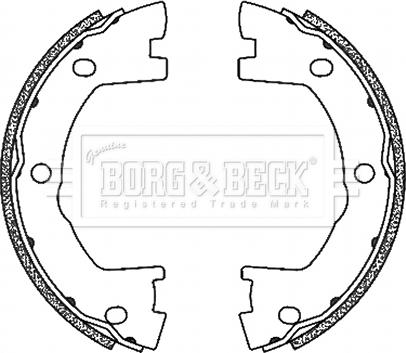 Borg & Beck BBS6503 - Bremžu loku kompl., Stāvbremze www.autospares.lv