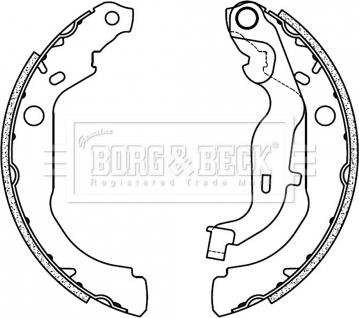 Borg & Beck BBS6507 - Bremžu loku komplekts autospares.lv