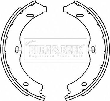 Borg & Beck BBS6519 - Bremžu loku kompl., Stāvbremze www.autospares.lv