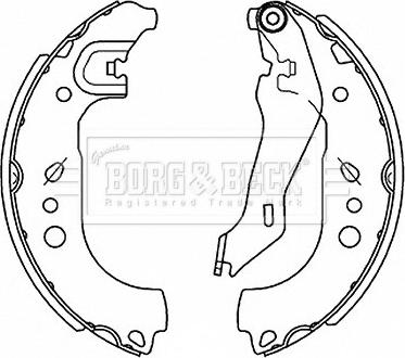 Borg & Beck BBS6514 - Bremžu loku komplekts autospares.lv