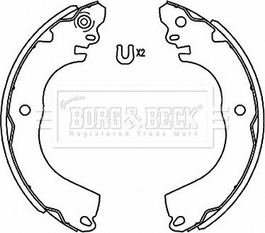 Borg & Beck BBS6516 - Bremžu loku komplekts autospares.lv