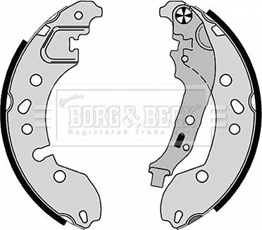 Borg & Beck BBS6511 - Bremžu loku komplekts www.autospares.lv