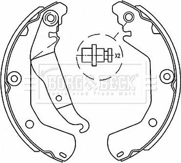 Borg & Beck BBS6517 - Bremžu loku komplekts www.autospares.lv