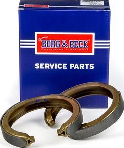 Borg & Beck BBS6525 - Brake Shoe Set, parking brake www.autospares.lv