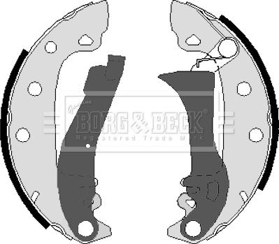 Borg & Beck BBS6095 - Bremžu loku komplekts www.autospares.lv