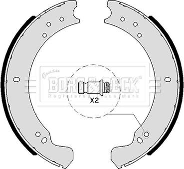 Borg & Beck BBS6049 - Bremžu loku komplekts www.autospares.lv