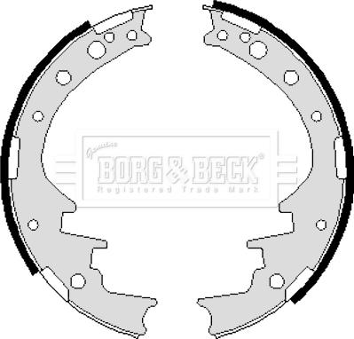 Borg & Beck BBS6044 - Bremžu loku komplekts www.autospares.lv