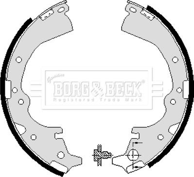 Borg & Beck BBS6040 - Bremžu loku komplekts www.autospares.lv