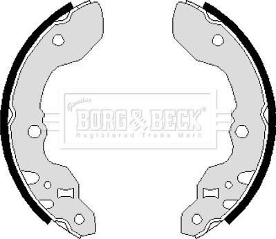 Borg & Beck BBS6048 - Bremžu loku komplekts www.autospares.lv