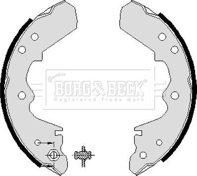 Borg & Beck BBS6042 - Bremžu loku komplekts www.autospares.lv