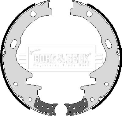 Borg & Beck BBS6054 - Bremžu loku komplekts www.autospares.lv