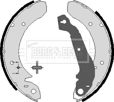 Borg & Beck BBS6053 - Bremžu loku komplekts autospares.lv