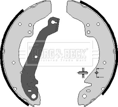 Borg & Beck BBS6064 - Bremžu loku komplekts www.autospares.lv