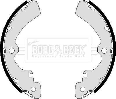 Borg & Beck BBS6066 - Bremžu loku komplekts www.autospares.lv