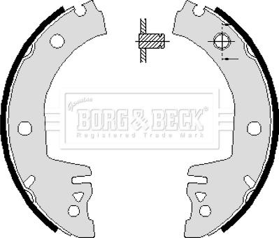 Borg & Beck BBS6061 - Bremžu loku komplekts www.autospares.lv