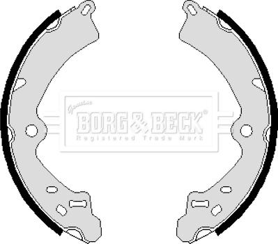 Borg & Beck BBS6062 - Brake Shoe Set www.autospares.lv