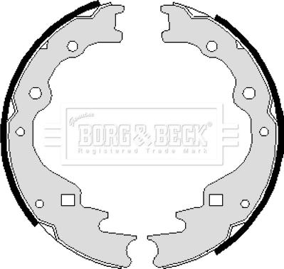 Borg & Beck BBS6009 - Bremžu loku komplekts www.autospares.lv