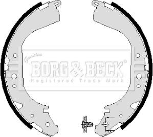 Borg & Beck BBS6004 - Bremžu loku komplekts www.autospares.lv